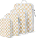 4-Piece Packing Cube Set - Lightweight Luggage Organizers for Travel, Vacation and Suitcases - Durable Accessories with Compression