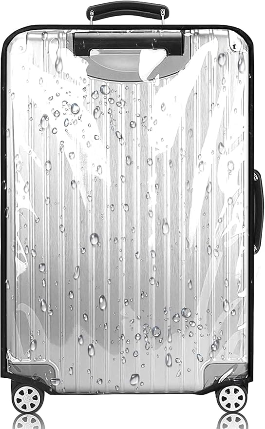 30 Inch PVC Luggage Protector Cover for TSA Approved Clear Suitcase Protector 30-31 Inch Transparent Luggage Protective Cover Case Suitable for 30"-31"