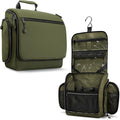 VENTURE 4TH Hanging Travel Toiletry Bag for Women & Men - Travel Organizer with Expandable Compartments & Removable Clear Pouch for Toiletries (Forest Green)
