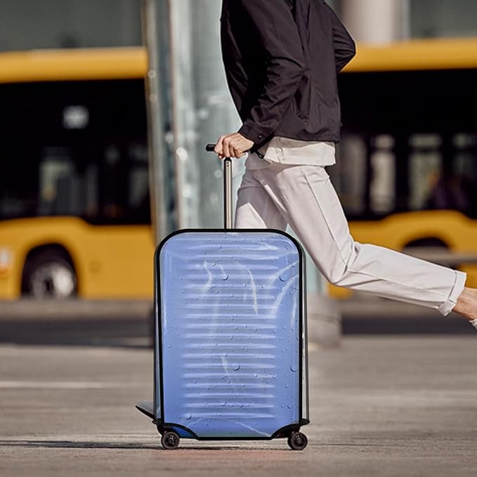 30-inch Luggage Cover Protector Clear PVC Waterproof Suitcase Covers, Travel Luggage sleeves protective Tsa Approved
