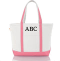 CB STATION Medium Classic Canvas Tote Bag for Women, Top Zipper Closure, Outer Pocket, Daily Essentials, Groceries, Traveling