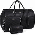 Convertible Garment Duffel Bag for Travel - Carry On Garment Bags With Toiletry Bag Large Weekender Bag for Men Women 2 in 1 Hanging Suitcase Suit Travel Duffel Overnight Bags 4pcs Set