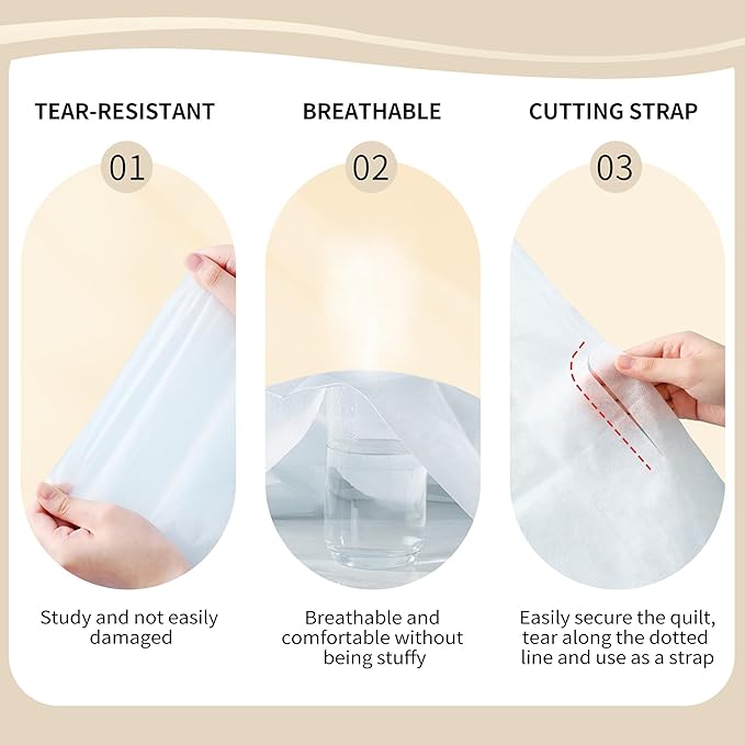 YOUNGTIME Disposable Bed Sheets for Travel,Disposable Portable Bedding Set with 2 Bed Sheet 2 Quilt Cover and 4 Pillowcase for Hotel & Trips,2 Pack