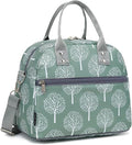 FlowFly Insulated Lunch Bag With Shoulder Strap for Women, Men, and Kids, Large and Reusable, Handle, Freezable Work and School Travel Tote and Meal Prep Organizer,Dandelion