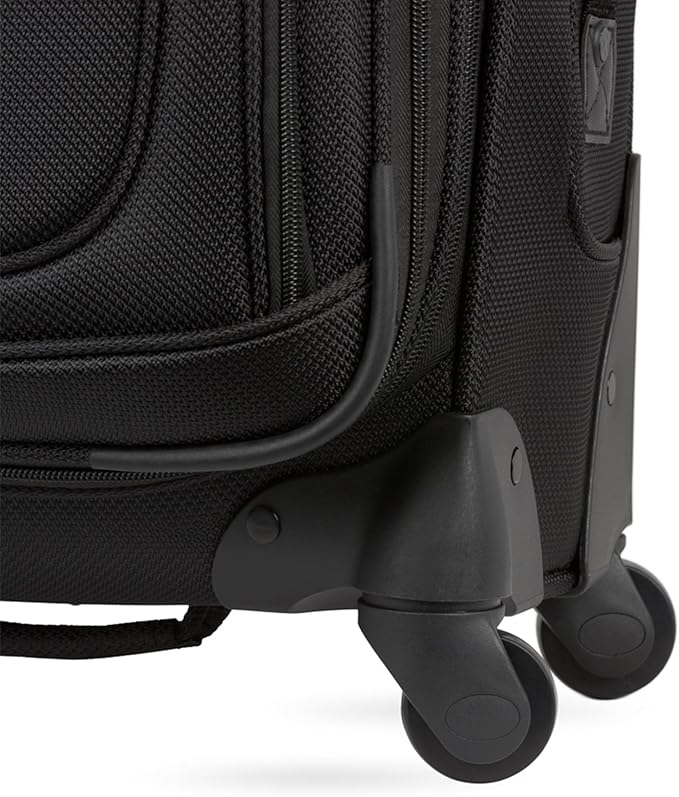 SwissGear Sion Softside Expandable Luggage, Black, 3-Piece Set (21/25/29)