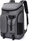 Carry on Travel Backpack for Men Women,30L Multi-Pocket 17.3inch Laptop Backpack, Sports Gym Tennis Badminton Backpack with Shoe Compartment-Grey
