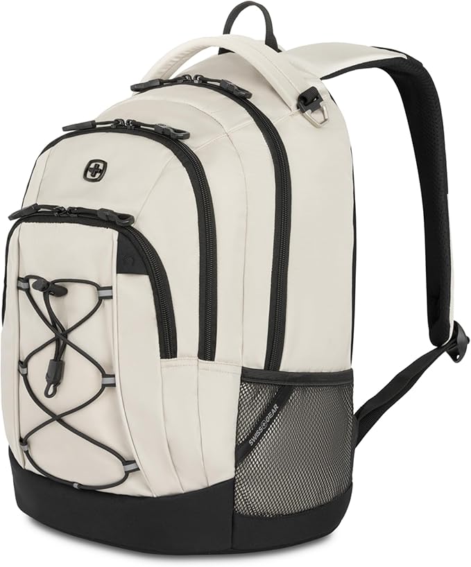 SwissGear 1186 Bungee Backpack, Black/Gold, 17-Inch
