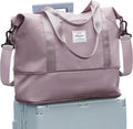 Travel Duffel Bag, Sports Tote Gym Bag, Shoulder Weekender Overnight Bag for Women