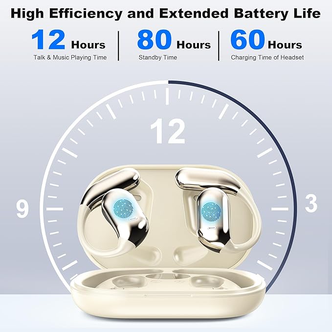AI Language Translator Earbuds Real Time, 3-in-1 Translation Earbuds 134 Languages & Accents and Long Battery Life, HF Sound, Spanish/English Audífonos Traductores for Travel Business Learning, Beige