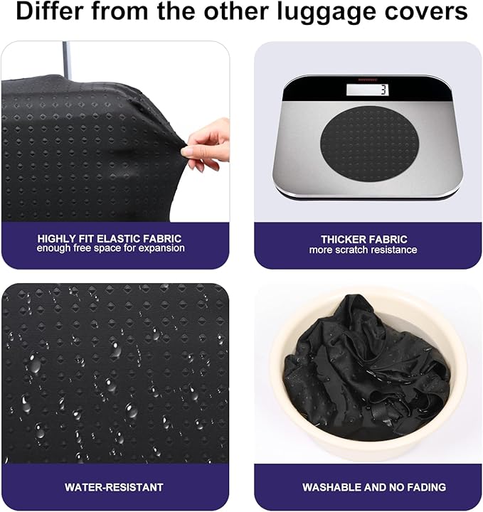 7-Mi Travel Luggage Cover Elastic Sleeve 29"-30" Anti-Scratch Suitcase Protector Cover Size XL, Bohemia