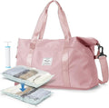 Travel Duffel Bag, Sports Tote Gym Bag, Shoulder Weekender Overnight Bag for Women