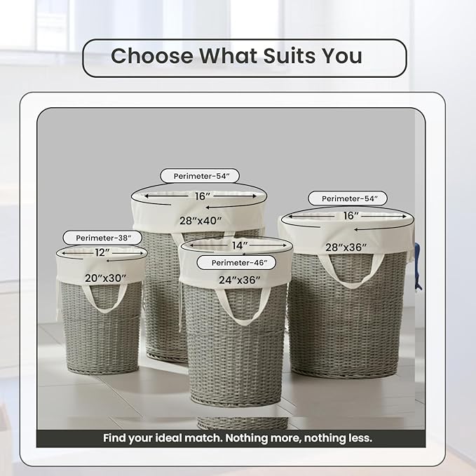 LFH Home Cotton Canvas Large Laundry Bag with Handle, Heavy Duty Drawstring Closure Washable Laundry Bags, School Travel, Home, Hotel, College Dorm, Organizer Sack, Toy Clothes 28x40 (Pack of 4)-White