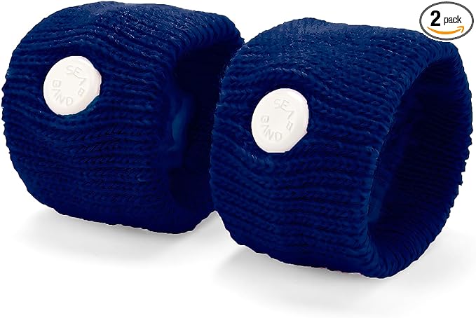 Sea-Band Anti-Nausea Acupressure Wristband for Motion & Morning Sickness - 1 Pair Navy Blue