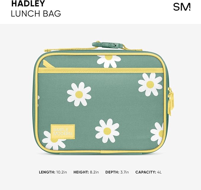 Simple Modern Disney Kids Lunch Box for School | Reusable Insulated Lunch Bag for Toddler, Girl, and Boy | Meal Containers with Exterior & Interior Pockets | Hadley Collection | Cars Lightning Speed