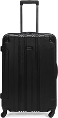 Kenneth Cole REACTION Out of Bounds Lightweight Hardshell 4-Wheel Spinner Luggage, Midnight Black, 28-Inch Checked