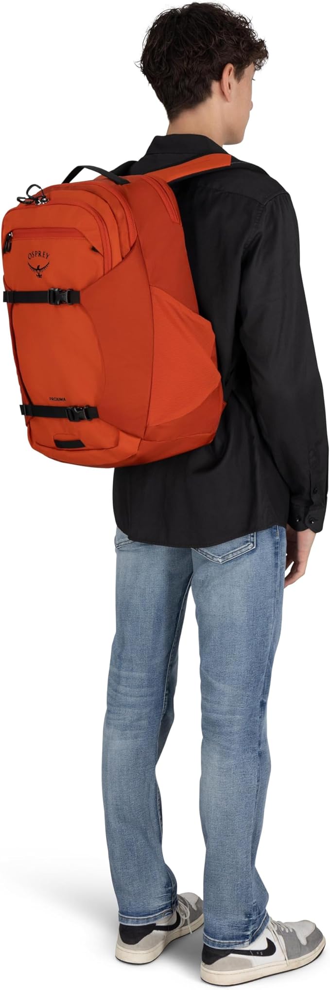 Osprey Proxima 30L Campus Laptop Backpack - Organized Everyday Pack with Tech Storage, Water Bottle Pockets, and Comfortable Carry - Perfect for School, Commute, and Travel, Kazuma Print/Toffee Orange