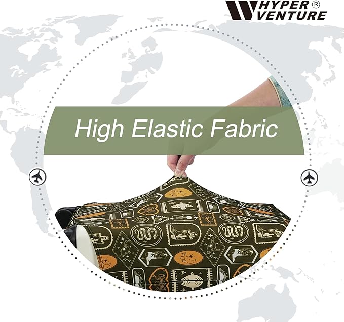 HYPER VENTURE Washable Luggage Cover - Fashion Suitcase Protector Fits 18-22 Inch Luggage (Wilderness Mark, S)