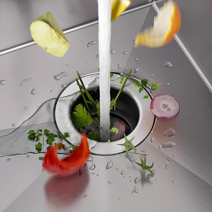 KRAUS Standart PRO™ 23-inch 16 Gauge Undermount Single Bowl Stainless Steel Kitchen Sink with WasteGuard™ Continuous Feed Garbage Disposal, KHU101-23-100-75MB