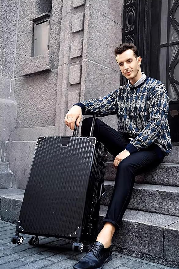 HotWay Carry On Luggage with Aluminum Frame, 20 Inch PC Hard Shell Suitcase with Spinner Wheels and TSA Locks, Lightweight Luggage for Business Travel (22x14x9 Airline Approved)