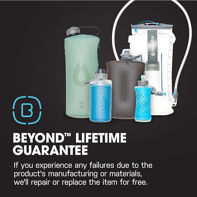 HydraPak UltraFlask Speed (500ml or 600ml) - Collapsible Soft Flask Water Bottle for Hydration Vests and Running Packs with Easy Open Cap