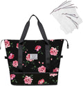 NPBAG Women Travel Duffel, Multi Functional Large Expandable Weekender Carry-on Tote, Gym Workout Overnight Bag, Mommy Hospital Bag for Labor and Delivery