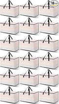 Heavy Duty Moving Bags - Extra Large Packing Bags and Storage Totes, Collapsible and Foldable Option for Moving and Storage, Clear, 93 L - 18 Pack