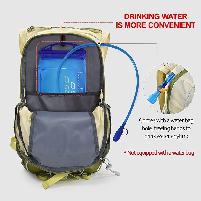 Seektop 20L Ultra Lightweight Waterproof Hiking Backpack Small Outdoor Foldable Day Pack for Women Men