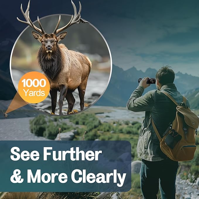 20x52 Binoculars for Adults High Powered - HD Large View Binoculars with Low Light Vision - Professional Binocular for Bird Watching Hunting Travel Cruise Outdoor Sports with Carrying Bag