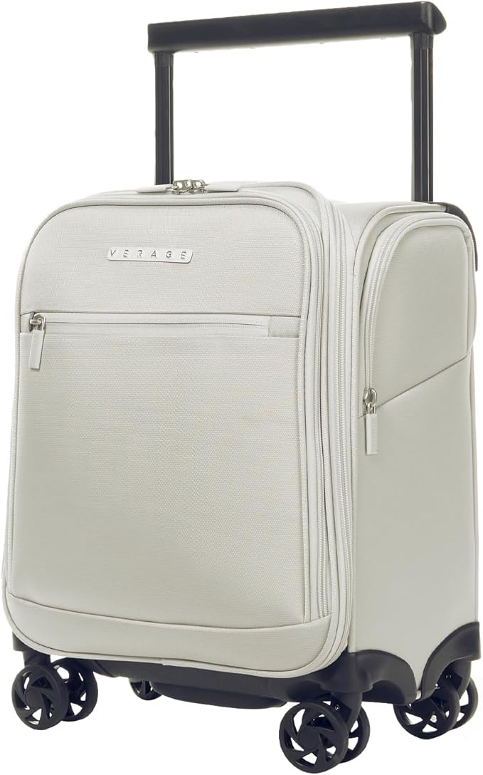 Verage Underseat Carry On Luggage with Spinner Wheels 15 inch Overnight Suitcase Travel Business Bag for Airlines Men Women