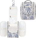 Narwey Small Hanging Toiletry Bag Women Travel Makeup Bag Organizer Toiletries Bag for Travel Size Essentials Accessories Cosmetics (Medium, Elephant)