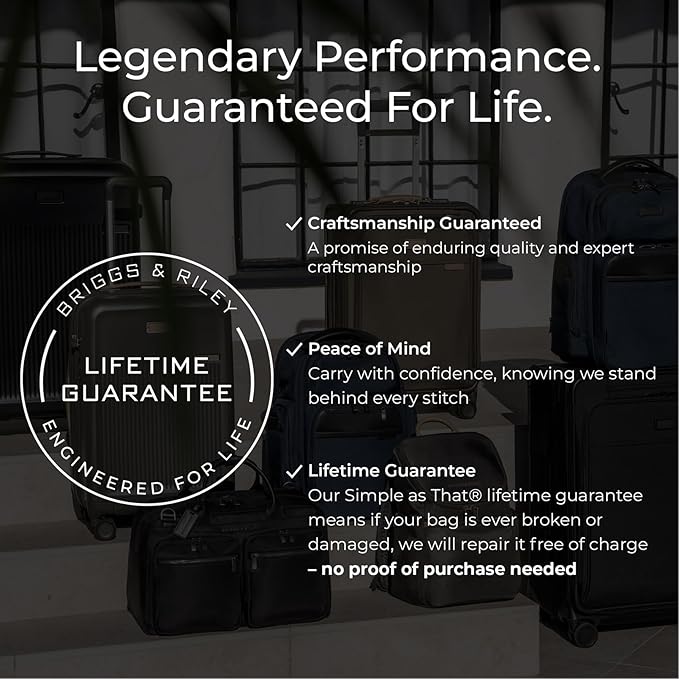 Briggs & Riley 29" Large Expandable Spinner - Checked Luggage for Travel, Suitcases with Wheels, Softside Rolling Bag for Men & Women - ZDX Collection, Ocean