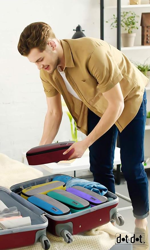 Slim Packing Cubes for Suitcases - 5 Pcs set of Packing Cubes for Travel Carry on Suitcase Organizer Bags - Travel Cubes Organizer Bags for Luggage