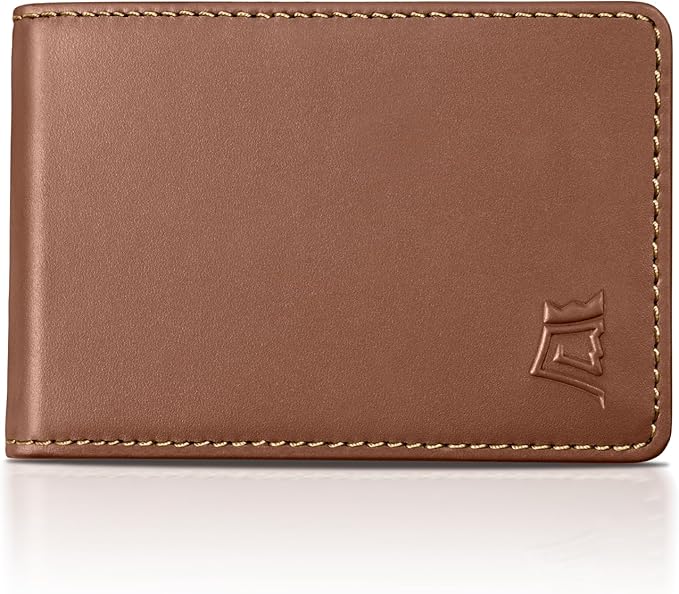 Kings Loot Wallet for Men | Customized Minimalist Slim RFID Blocking Leather Design with Cash Pocket & Card Pull Strap | Holds 1-15 Cards | Stylish & Durable Wallets