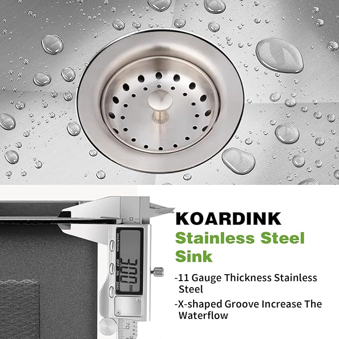 Stainless Steel Drop In Kitchen And Bar Sink - 22x18 Inch Single Bowl Topmount Bar Sink Come With SS Grid,Silicon Mat,Drain Strainer Set