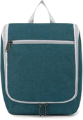 Della Gao Hanging Toiletry Bag for Women, Travel Toiletry Bags Makeup Organizer, Water-resistant Cosmetic Bag for Essentials Accessories (Dark Green)
