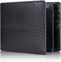 Swallowmall Mens Wallet Rfid Blocking Leather Wallet for Men Bifold Wallet Leather with 1 ID Window 16 Card Slot