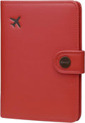 ZOPPEN Passport Holder Women, Passport Cover Travel Wallet Rfid Blocking Passport Wallet Cover Case Travel Essentials Document Organizer, Scarlet Red