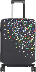 HYPER VENTURE Washable Luggage Cover - Fashion Suitcase Protector Fits 31-32 Inch Luggage (Color Dots, XL)
