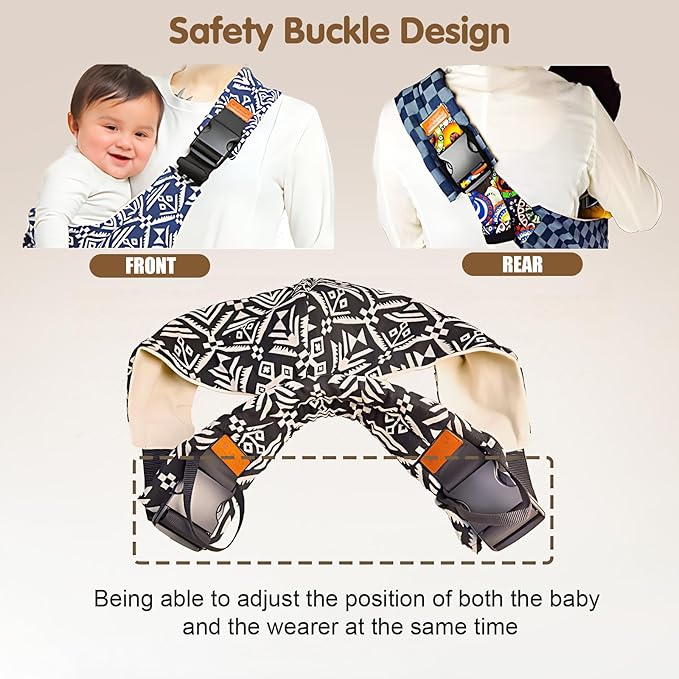Baby Sling Carrier,Toddler Carrier, 2025 New Baby Sling,Portable and Lightweight Sling,Non-Slip Hip Seat Carrying 10-30lbs(Leaf)