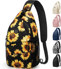 Crossbody Bags for Women Men Trendy Sling Bag Bakpack Casual Chest Bag with Convertible Shoulder Strap