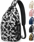 Crossbody Bags for Women Men Trendy Sling Bag Bakpack Casual Chest Bag with Convertible Shoulder Strap