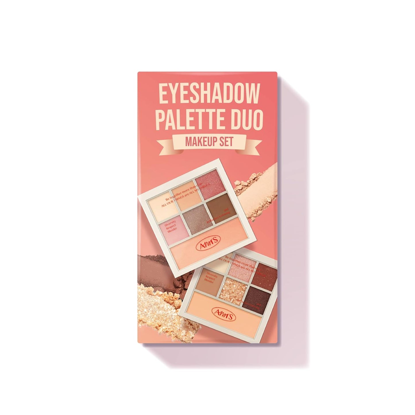 AMTS Off Sienna & Authentic Amber Eyeshadow Palettes Set, Valentine's gifts for teen girls, women | Matte Shimmer Metallic, Long Lasting