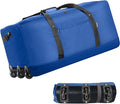 Finnhomy 120L Foldable Rolling Duffel Bag with 3 Wheels, Light Weight Travel Duffel bag with Large Loading Capacity, 32 inch Rolling Duffel bag with Shoulder Strap for Travel Camping Sports