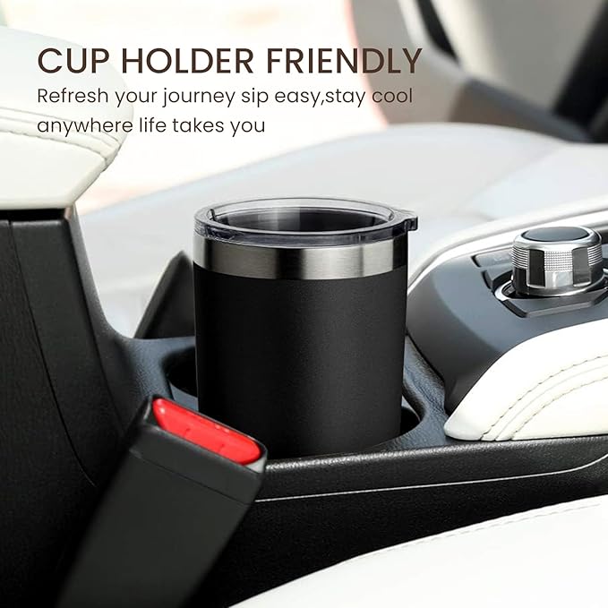 MEWAY 20oz Tumbler 2 Pack Double Wall Vacuum Insulated Travel Mug Bulk, Stainless Steel Tumblers with Lid and Straw, Durable Powder Coated Coffee Cups for Cold & Hot Drinks (Rose Gold, 2)