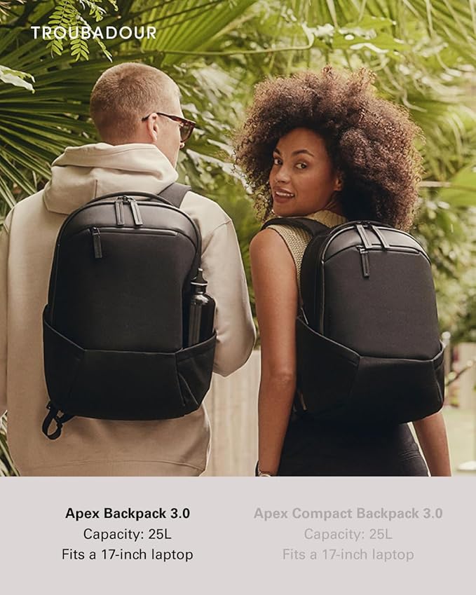 Troubadour Apex Backpack 3.0-25L Premium Laptop Backpack - Ergonomic & Water Resistant - Designed for Work and Travel - Air Force Blue