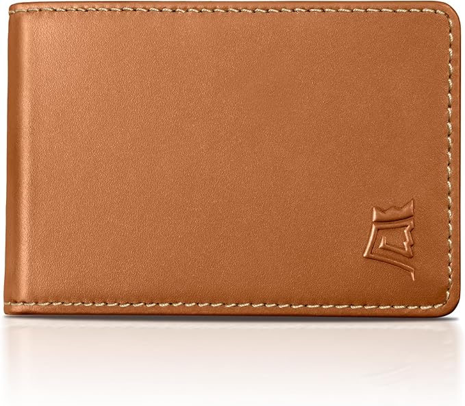 Kings Loot Wallet for Men | Customized Minimalist Slim RFID Blocking Leather Design with Cash Pocket & Card Pull Strap | Holds 1-15 Cards | Stylish & Durable Wallets