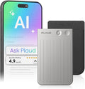 AI Voice Recorder, Note Voice Recorder w/Case, App Control, Transcribe & Summarize with AI Technology, Support 112 Languages, 64GB Memory, Audio Recorder for Lectures, Meetings, Calls, Silver