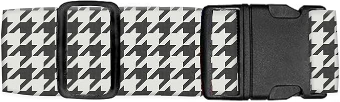 Luggage Straps for Suitcases Travel Belt Accessories, Cute Suitcase Strap, Adjustable Luggage Belt Strap, Heavy Duty with Quick-Release Buckle Luggage Strap Classic Houndstooth