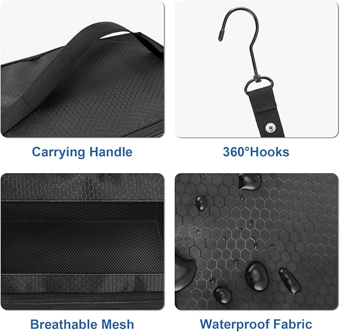 Suitcase Organizer, Travel Luggage Organizer Portable Hanging Travel Shelves Collapsible Hanging Packing Cubes for Carry on Suitcase