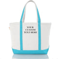 CB STATION Medium Classic Canvas Tote Bag for Women, Top Zipper Closure, Outer Pocket, Daily Essentials, Groceries, Traveling